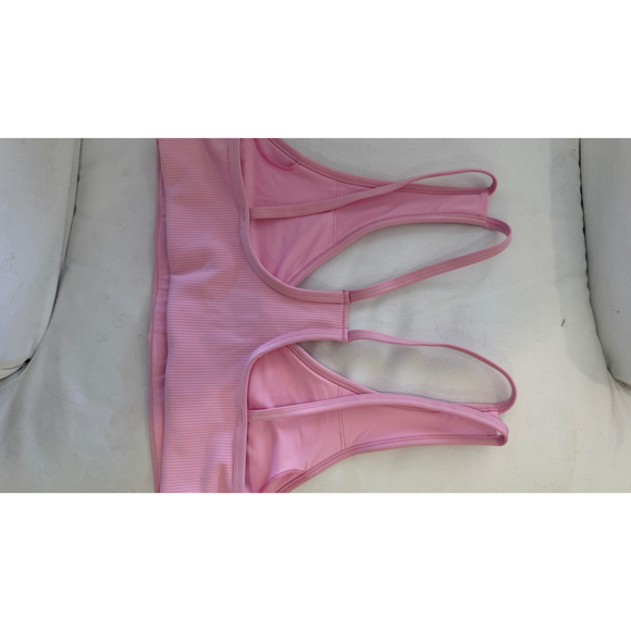 Alo Yoga Alo pink ribbed sports bra size medium - Picture 4 of 6